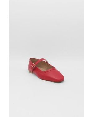 Stivali New York Eterna Mary Jane Ballet Flat - Red