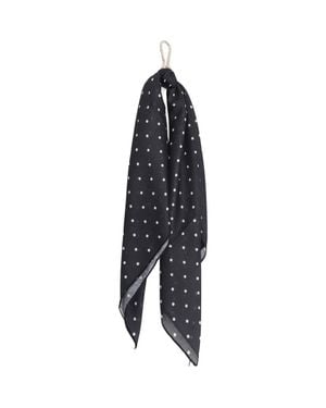 petit moments Polka Dot Scarf Key Chain - Black