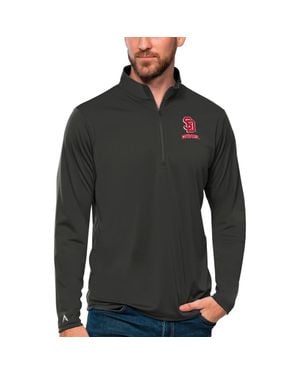 Antigua South Dakota Coyotes Tribute Quarter-Zip Top - Gray