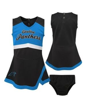Outerstuff Girls Toddler Carolina Panthers Cheer Captain Dress With Bloomers - Blue