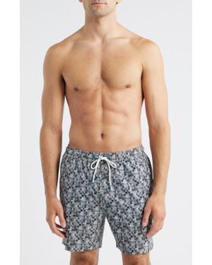 Tommy Bahama Naples Seaboard Tiles Swim Trunks - Blue