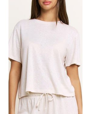 Honeydew Intimates Sunbeam Linen Blend Pajama Top - White