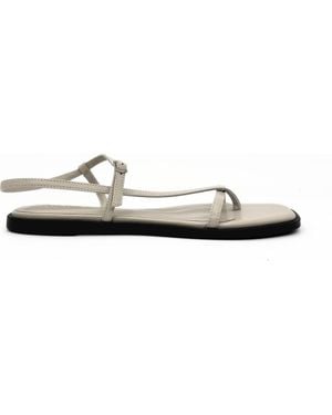 Amie Rafa Maxy Asymmetric T-Strap Sandal - Multicolor