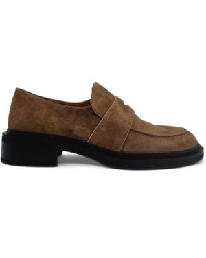 Amie Rafa Drew Suede Loafers - Brown