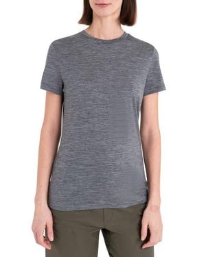 Icebreaker Tech Lite Iii Merino Wool Crewneck Shirt - Gray