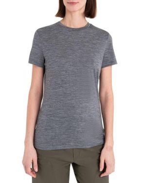 Icebreaker Tech Lite Iii Merino Wool Crewneck Shirt - Gray