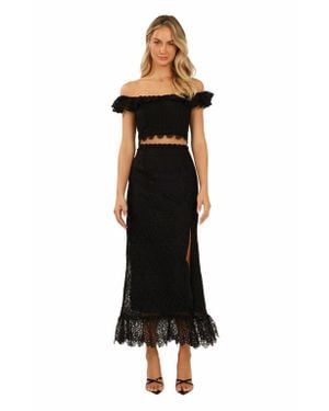 BTB Los Angeles Cordelia Lace Skirt - Natural