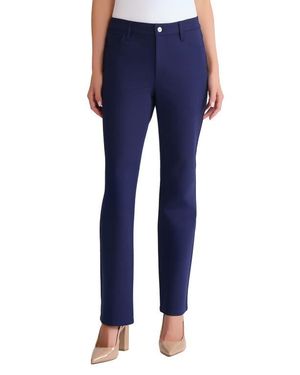 Jones New York Lexington Straight Leg Pants - Blue