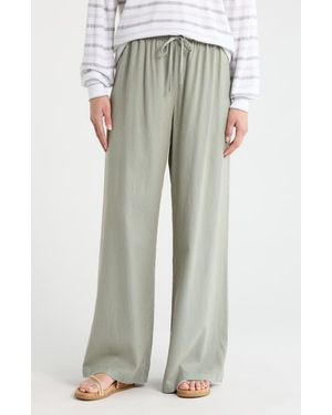Splendid Valerie Drawstring Pants - Gray