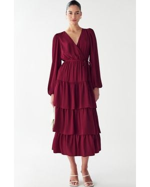 Willa Koby Midi Dress - Red