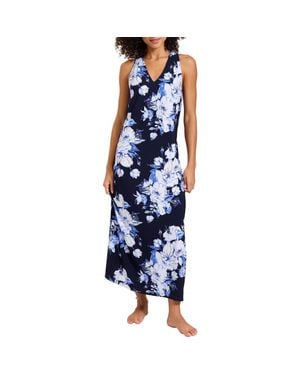 Tommy Bahama Carmela Floral Gardens Sleeveless Maxi Dress - Blue