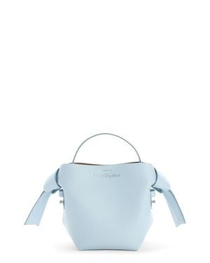 Acne Studios Mini Musubi Leather Shoulder Bag - Blue