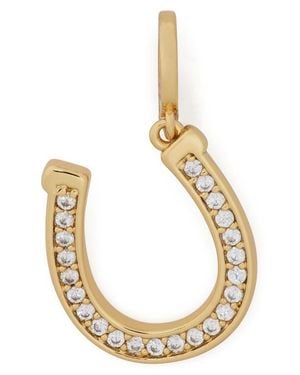 Kate Spade Cubic Zirconia Horseshoe Charm - Metallic