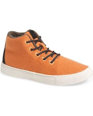 YY Nation Alto Water Resistant Wool Blend High Top Sneaker - Brown
