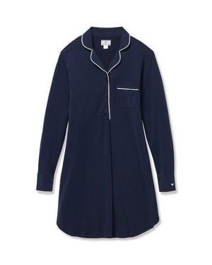 Petite Plume Pima Maternity Nightshirt - Blue