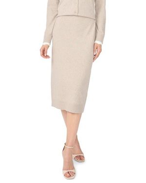 Cece Midi Sweater Skirt - Natural