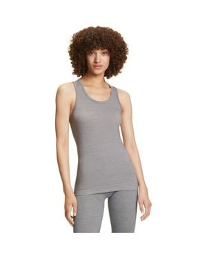 FALKE Wool Tech Racerback Base Layer Top - Gray