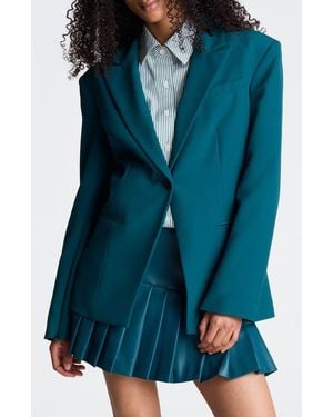 Kenneth Cole Slim One-Button Blazer - Blue