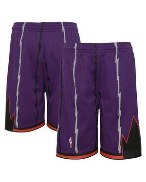 Mitchell & Ness Youth Toronto Raptors Hardwood Classics Swingman Shorts - Purple