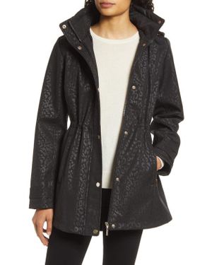 Gallery Soft Shell Water Resistant Raincoat - Black