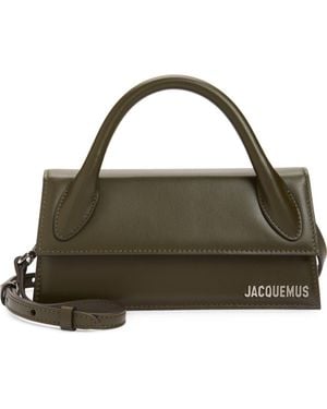 Jacquemus Le Chiquito Long Leather Top Handle Bag - Green