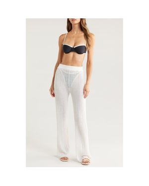 Solid & Striped The Faye Rib Cover-Up Pants - White
