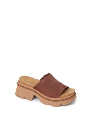 Reef Vista Luxe Evie Platform Slide Sandal - Brown