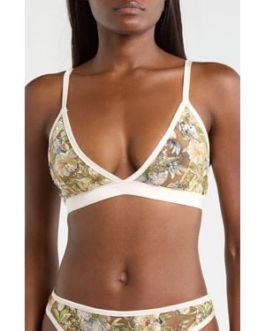 Kilo Brava Sequin Embroidered Bralette - Brown