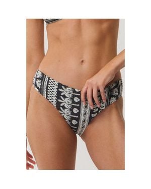 Rip Curl Samba Stripe Bikini Bottoms - Black