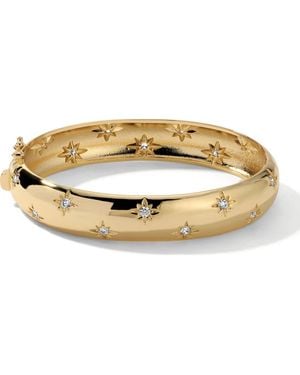Miranda Frye Celeste Cubic Zirconia Cuff Bracelet - Metallic