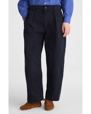 Madewell The Barrel Leg Chino Pants - Blue