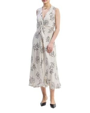 REISTOR Front Twist Maxi Dress - Multicolor