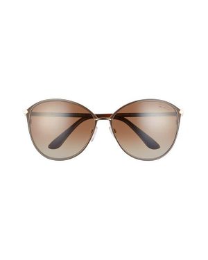 Tom Ford Penelope 59Mm Gradient Cat Eye Sunglasses - Multicolor