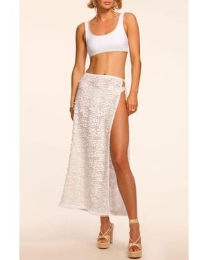 Ramy Brook Lucille Sequin Midi Skirt - Natural