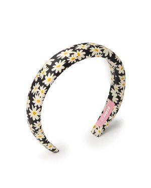 OLAH Daisy Silk Headband - White
