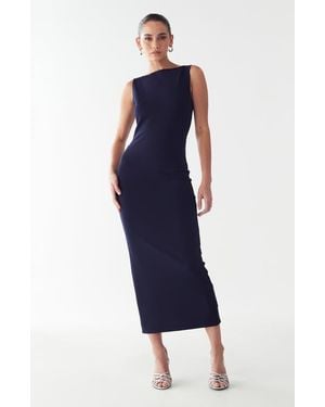 BWLDR Shian Midi Dress - Blue