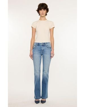 Kancan Abigail Mid Rise Bootcut Jeans - Blue