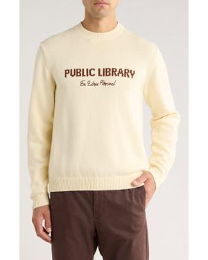 Percival Public Library Cotton Sweater - Natural