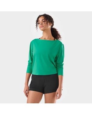 Tavi Brushed Tec Knit Long Sleeve - Green