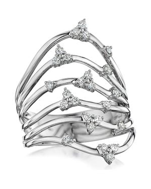 Hueb Luminus Stacked Diamond Ring - White