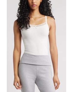 BP. Lace Trim Camisole - White