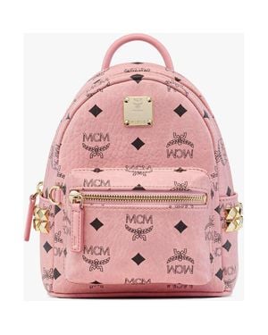 MCM Stark Bebe Boo Side Studs Backpack - Pink