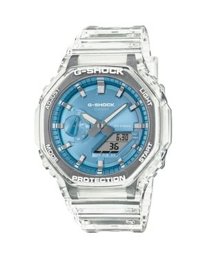 G-Shock Analog-Digital Ga2100 Resin Strap Watch, 48.5Mm - Blue