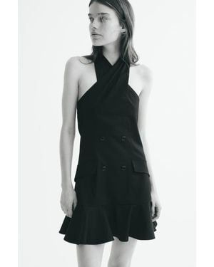 H&M Halterneck Jacket Dress - Black