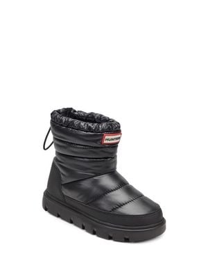 HUNTER Kids' Cuddle Lug Sole Insulated Waterproof Snow Boot - Black