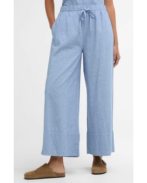 Barbour Josie Linen & Cotton Pants - Blue