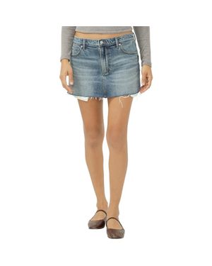 Silver Jeans Co. Denim Micro Miniskirt - Blue