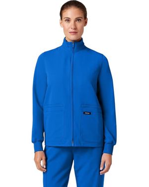 Jaanuu Ceri 6-Pocket Classic Scrub Jacket - Blue
