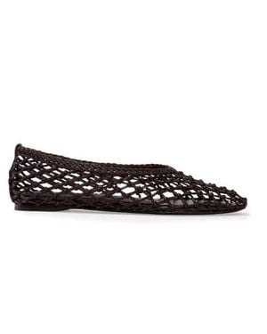 Black Suede Studio Sonia Flat - Black