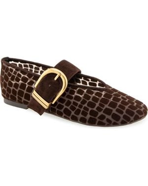 Kenneth Cole Tamarra Mary Jane Flat - Brown